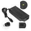 42V 2A /36V 2A Charger with GX16 Connector 3 Pins with EU Plug Electric Vehicle Electric Scooter 16mm 3-Prong Plug Head Charger Lithium Battery Charger 36V 2A Round Head Power Adapter Cord Accessories