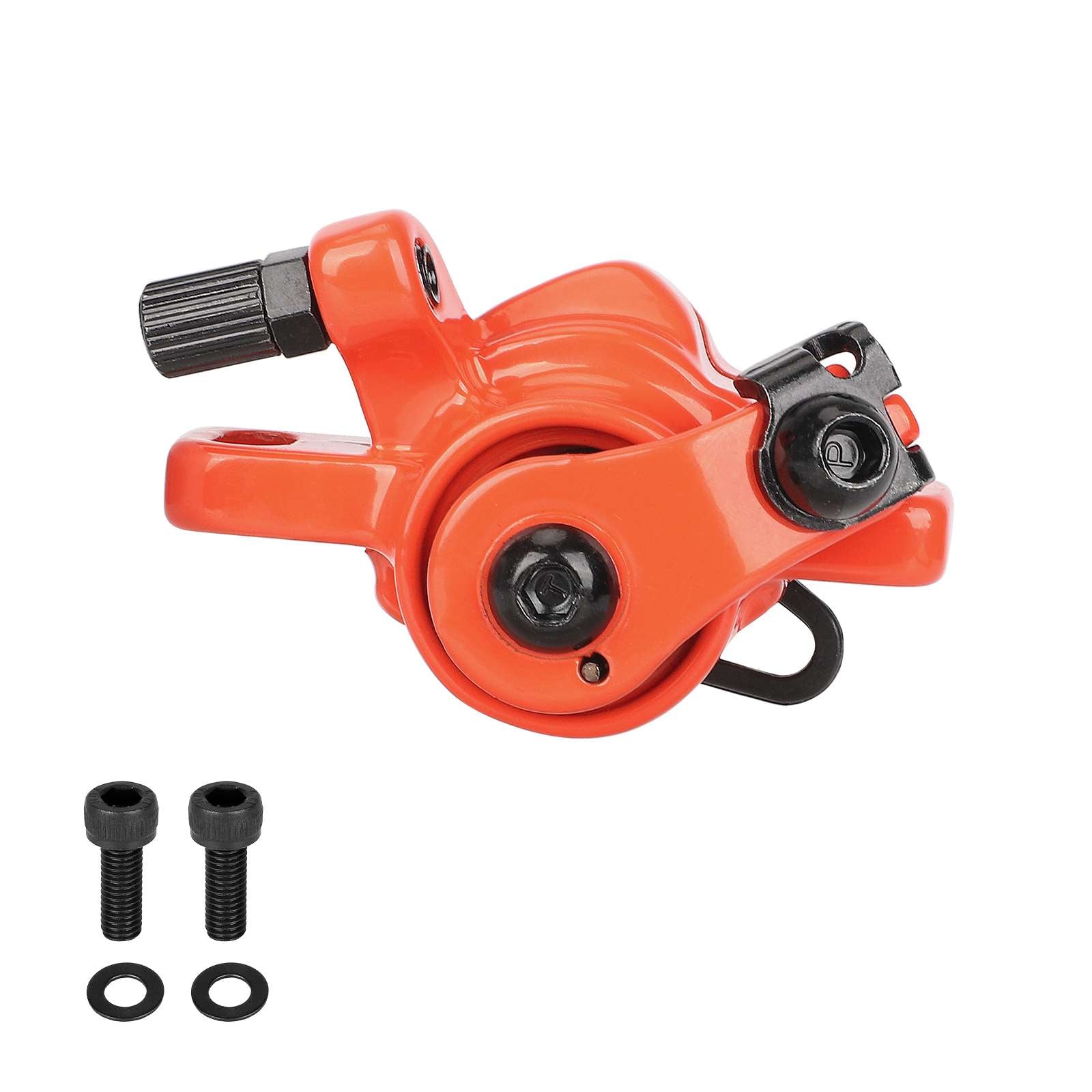 Original Orange Disc Brake Mechanical Brake Device Disc Brake Left Disc Brake Caliper for Xiaomi Mijia M365 Electric Scooter Disc Brake Left Black Front and Rear Wheel Disc Brake Equipment Brake Electric Scooter