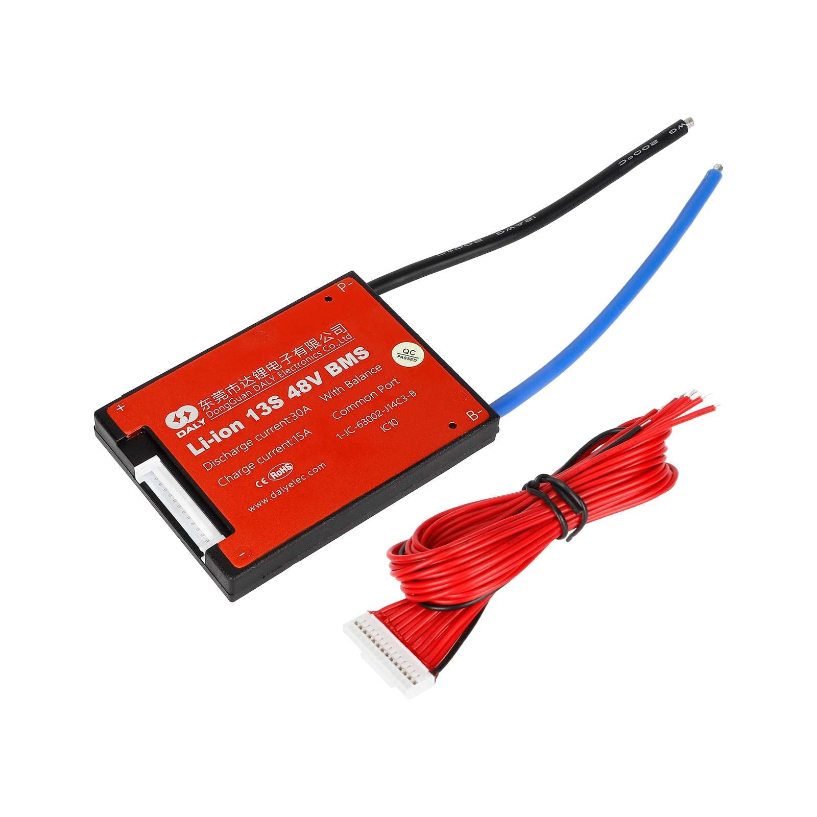 DALY 3.7V 18650 Smart BMS 13S 48V 30A With Soft on/off Switch Control Discharging Power For E-bike Scooter