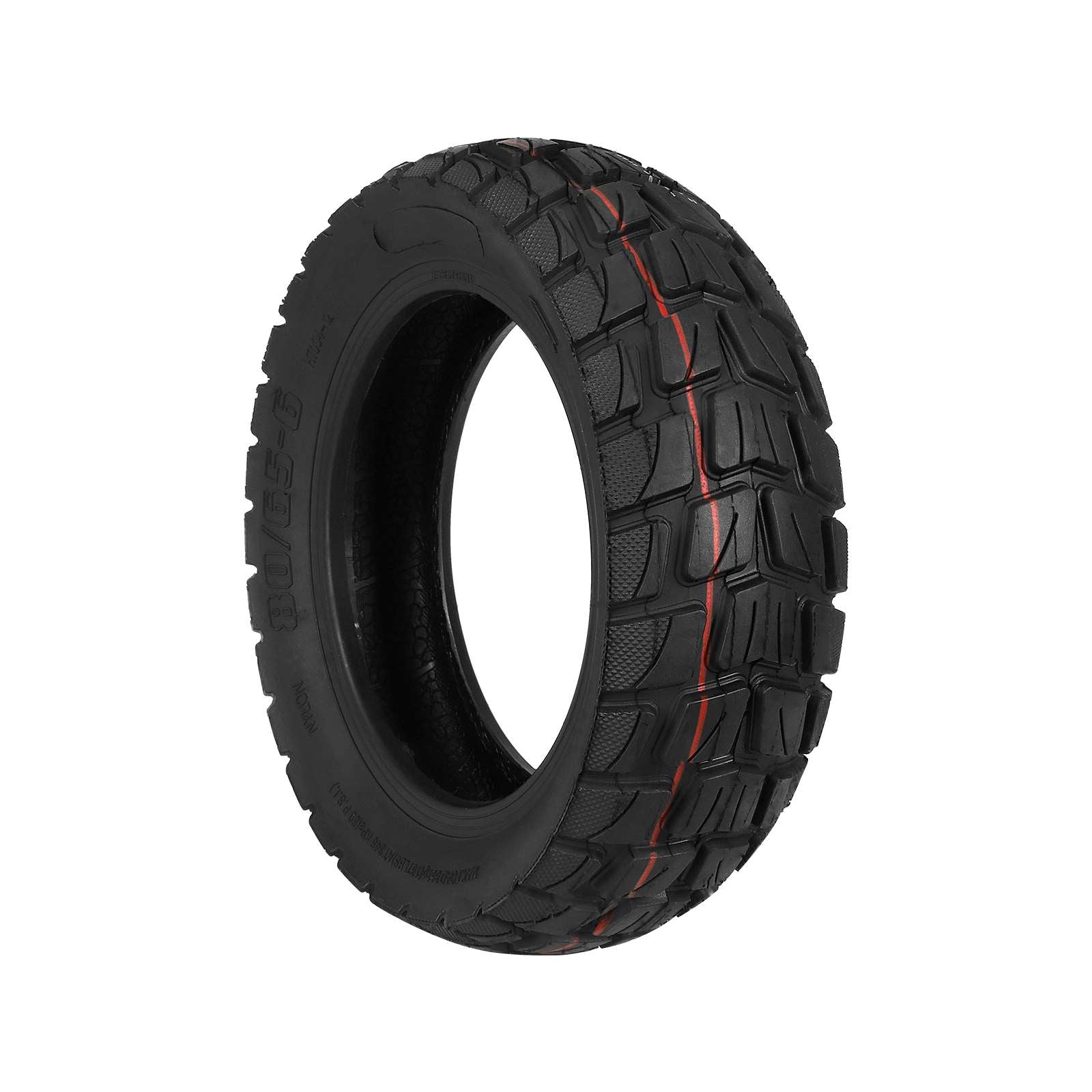 80/65-6 Off-road Outer Tire 10*3.0 Tire 10 Inch 80/65-6 Outer Inflation Tyre Upgrade Off-road for Kugoo M4 Pro/Zero Tubeless Tires Balance Tyre Electric Scooter Off-road Anti-Explosion Tire Replacement