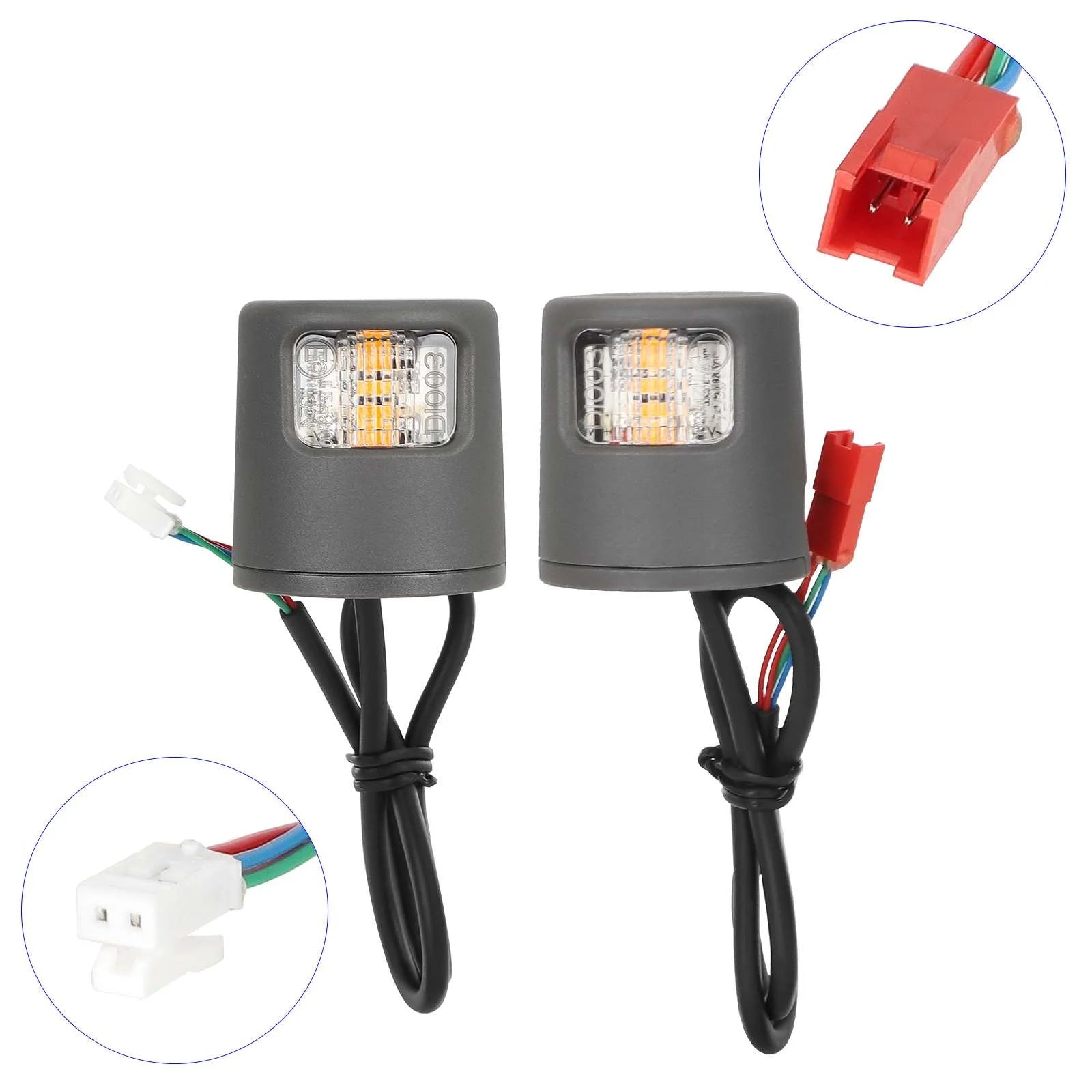 1 Set Original Turning Light for Xiaomi 4 Lite 2nd Gen Xiaomi 5 Plus Scooters Circular Turn Signal Light Turn Signal Light Warning Light Turn Signal Safety Light
