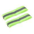 Fluorescent Green 4*1.5cm Long Hair Reflective Hand and Foot Wristbands 1 Pair Reflective Wristbands Safety Protection Multi Color High Brightness Wristbands Foot Wristbands Elastic Band Elastic Wristbands