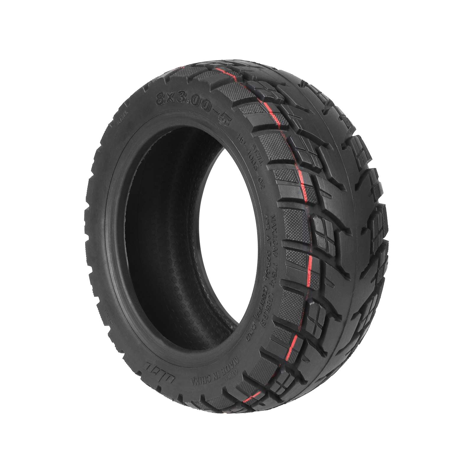 Ulip 8*3.00-5 Tubeless Tire Ulip 8*3.00-5 Vacuum Tires for Kaabo Mantis 8 Electric Scooter 8 Inch 8x3.00 -5 Tires8 Inch 8x3.00-5 Off-Road Tubeless Tire For Kaabo Mantis 8 Rubber Tyre Replacement Electric Scooter Vacuum Tyres Accessories
